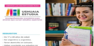 Ayuda económica para jóvenes que cursan estudios superiores en carreras que se dictan en TDF