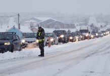 Vientos intensos este lunes y nevadas para el martes en Tierra del Fuego