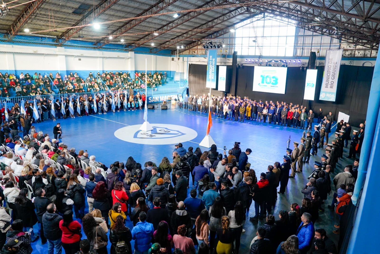 El Gobierno de la Provincia acompañó la celebración por el 103° Aniversario de la ciudad de Río Grande