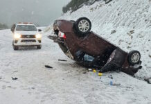 Vuelco en Ruta 3: cinco personas hospitalizadas tras siniestro en Rancho Hambre