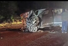 Grave estado del chofer de la camioneta de Salud tras el fatal choque en Ruta 3