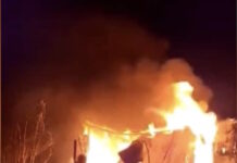 Incendio destruyó una cabaña en Tolhuin minutos antes de Año Nuevo