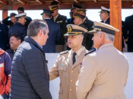 El intendente Martín Perez acompaño el cambio de mando de la Prefectura Naval Río Grande