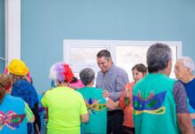 Martín Perez compartió una jornada con adultos mayores