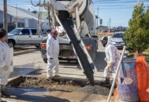 Río Grande consolida sus vías primarias con el plan estratégico de hormigonado