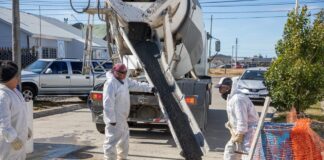Río Grande consolida sus vías primarias con el plan estratégico de hormigonado