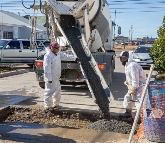 Río Grande consolida sus vías primarias con el plan estratégico de hormigonado