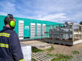 Arribó a la usina de Tolhuin el equipo generador que funcionará de respaldo