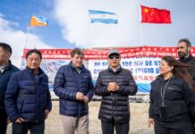 Melella recorrió junto al embajador de China la obra de la nueva usina en Ushuaia