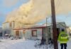 Principio de incendio en una vivienda: el fuego habría comenzado por una estufa a leña