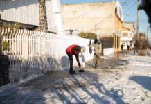 Se recuerda a los vecinos frentistas mantener las veredas limpias de nieve, hielo y escarcha
