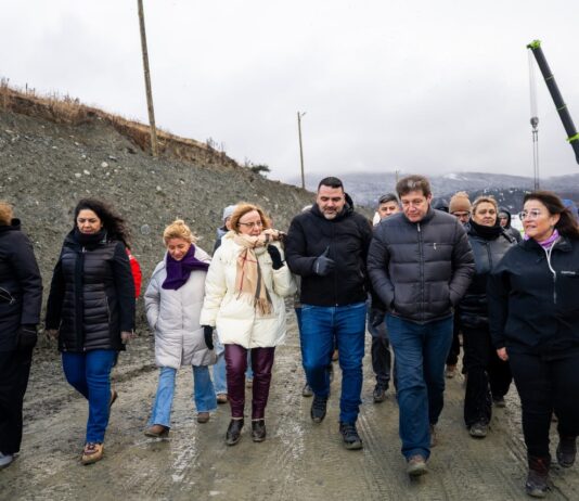Melella visitó junto a sectores e institucionales el predio de la nueva usina de Ushuaia