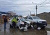 Accidente en Estrada y Ortiz: un patrullero terminó involucrado en un choque