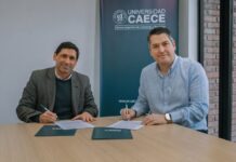 Nuevas carreras para Río Grande: Martín Perez firmó un convenio la Universidad CAECE