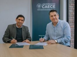 Nuevas carreras para Río Grande: Martín Perez firmó un convenio la Universidad CAECE